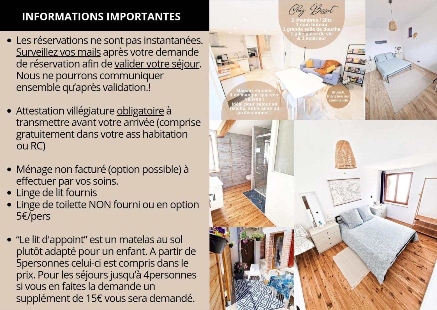 Gite Chez Bisset_2Chambres 4Personnes Lezoux Εξωτερικό φωτογραφία